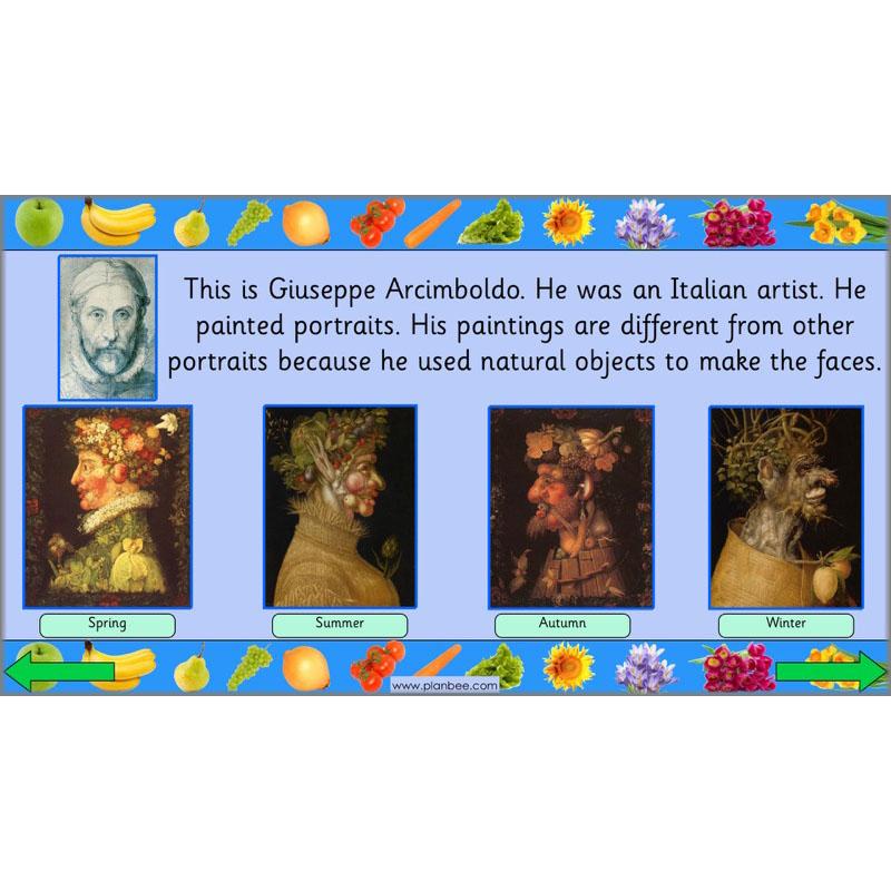 PlanBee Giuseppe Arcimboldo KS1 Art Lessons by PlanBee