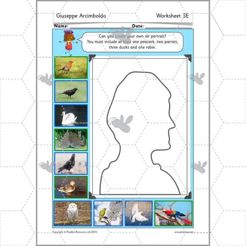 Giuseppe Arcimboldo KS1 Art Lessons for kids by PlanBee