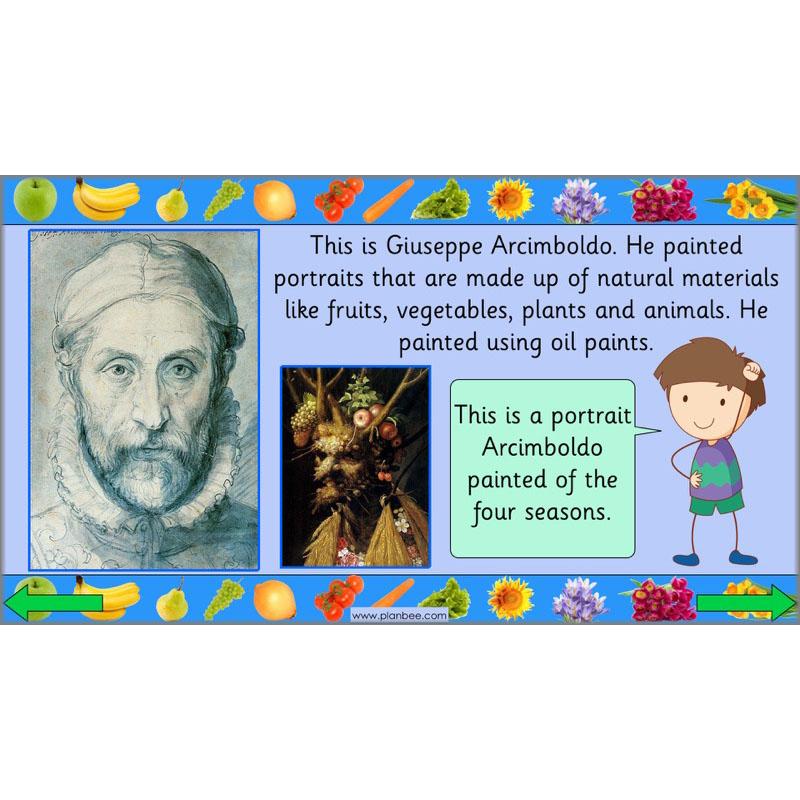 PlanBee Giuseppe Arcimboldo KS1 Art Lessons by PlanBee