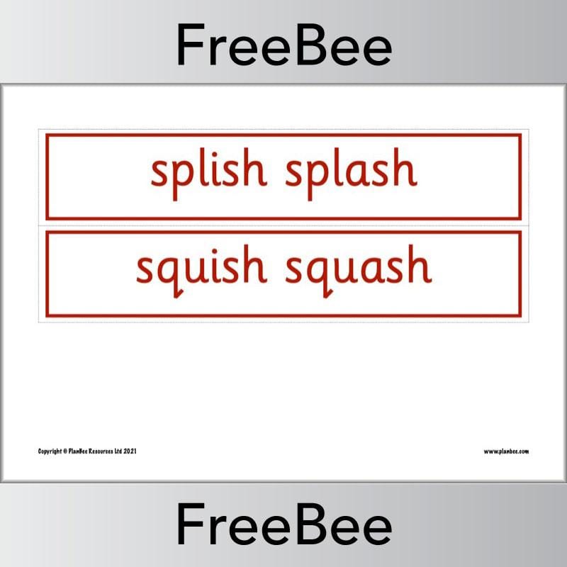 PlanBee Free We're Going on a Lion Hunt Display Pack by PlanBee