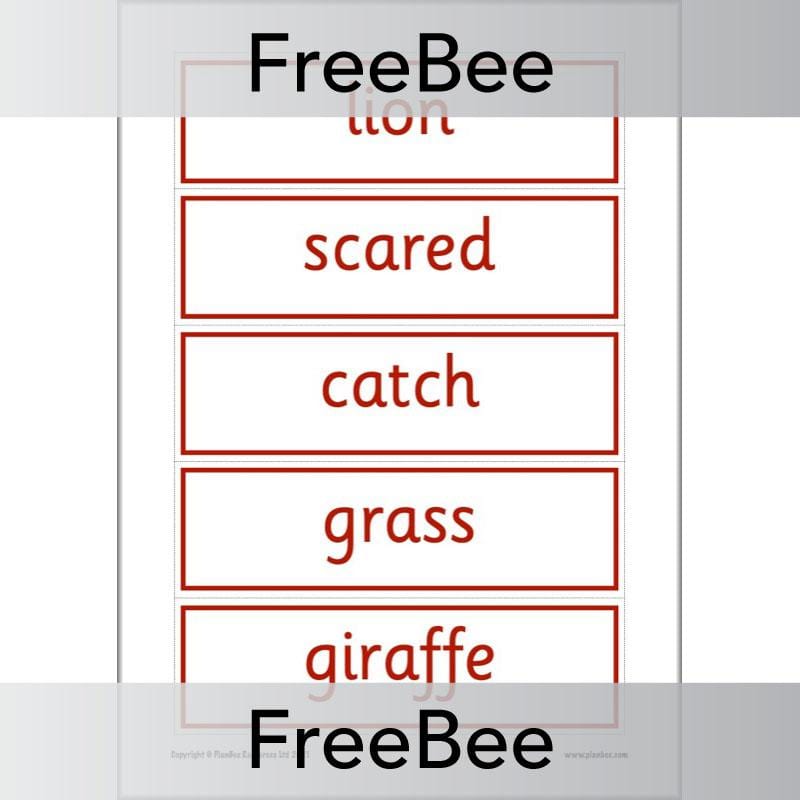 PlanBee Free We're Going on a Lion Hunt Display Pack by PlanBee