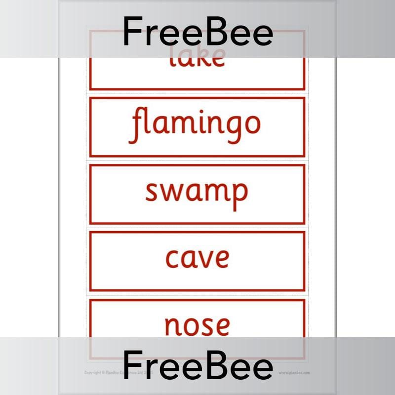 PlanBee Free We're Going on a Lion Hunt Display Pack by PlanBee