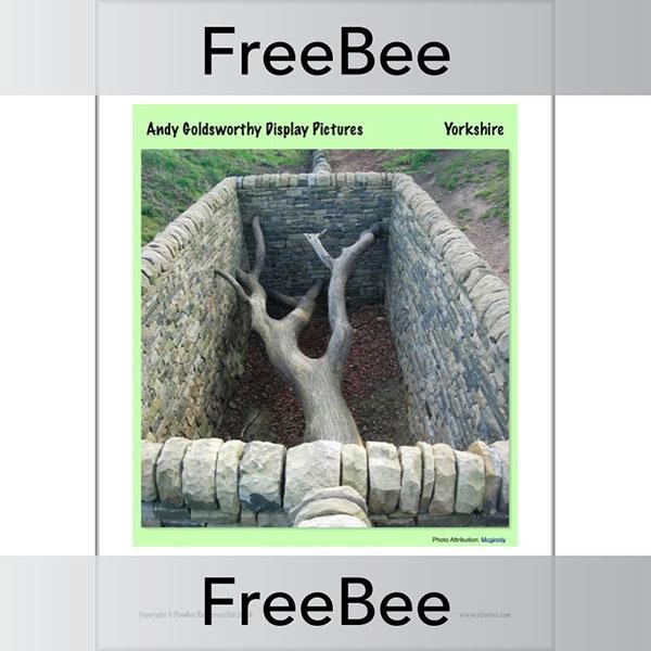 PlanBee Andy Goldsworthy Art for Kids | Free PlanBee Display