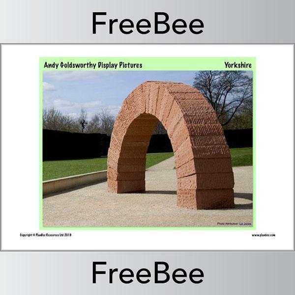PlanBee Andy Goldsworthy Art for Kids | Free PlanBee Display
