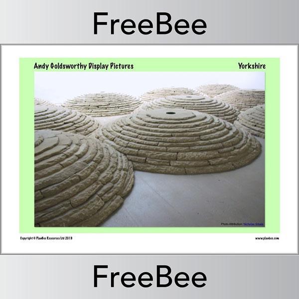 PlanBee Andy Goldsworthy Art for Kids | Free PlanBee Display