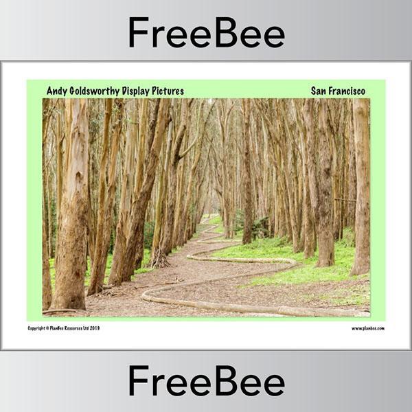 PlanBee Andy Goldsworthy Art for Kids | Free PlanBee Display