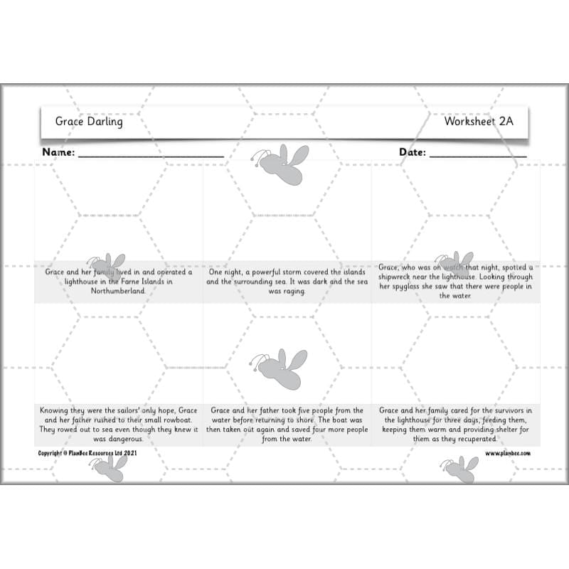 PlanBee Grace Darling KS1 Lesson Planning and Resources by PlanBee