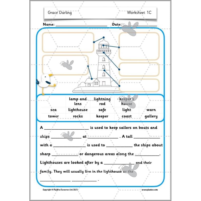 PlanBee Grace Darling KS1 Lesson Planning and Resources by PlanBee