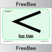 PlanBee FREE Less Than Sign by PlanBee