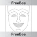 PlanBee FREE Greek Mask Template by PlanBee