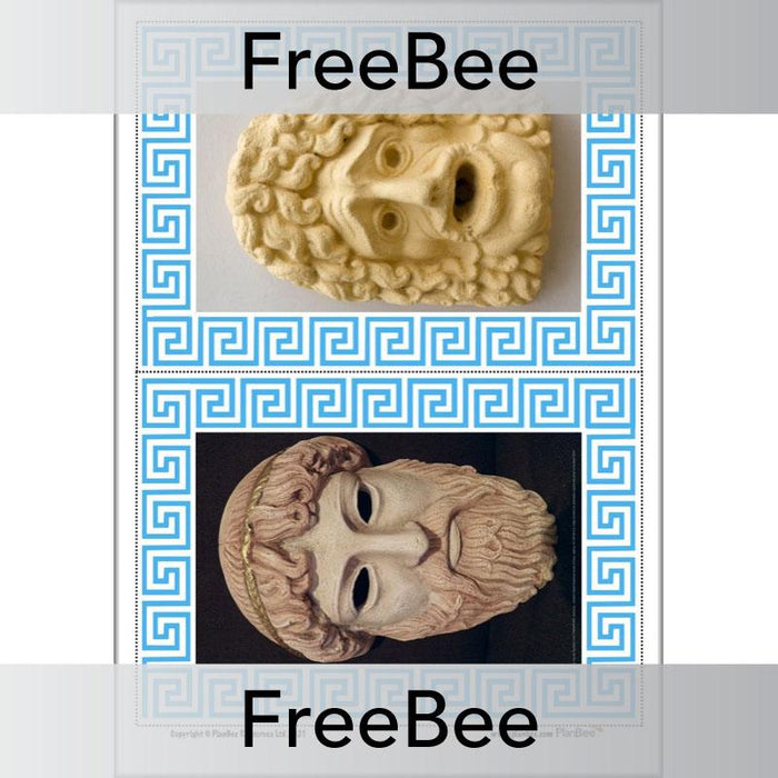 Greek Masks KS2 Display Cards by PlanBee