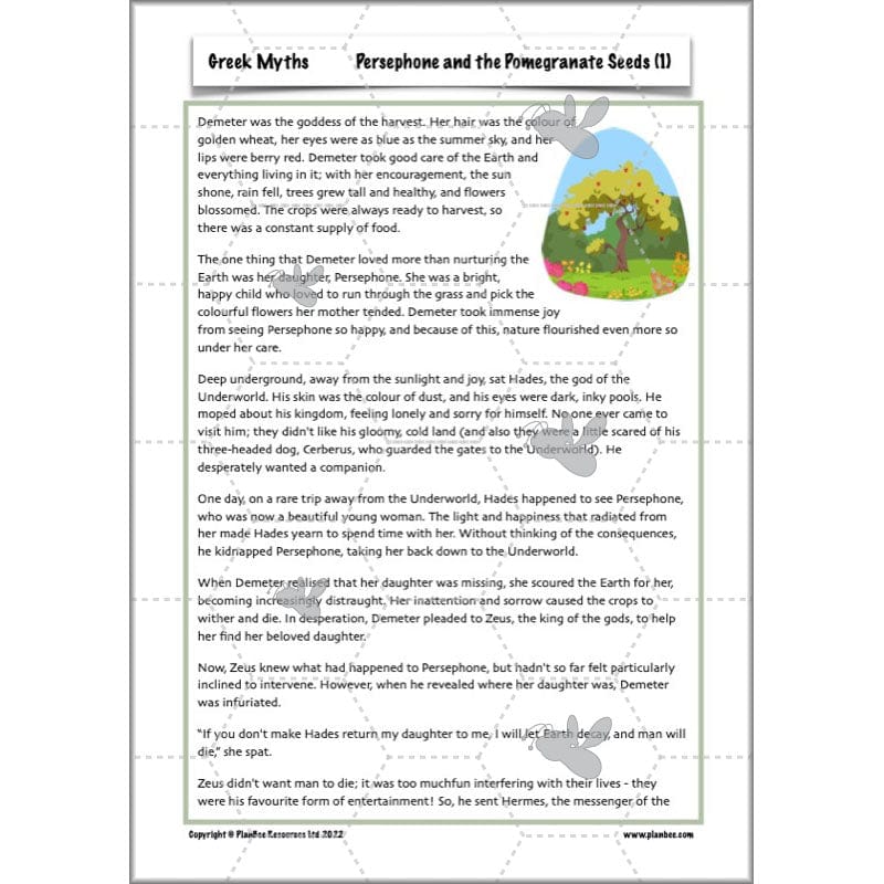PlanBee Greek Myths KS2 English Lessons | Year 5 | PlanBee