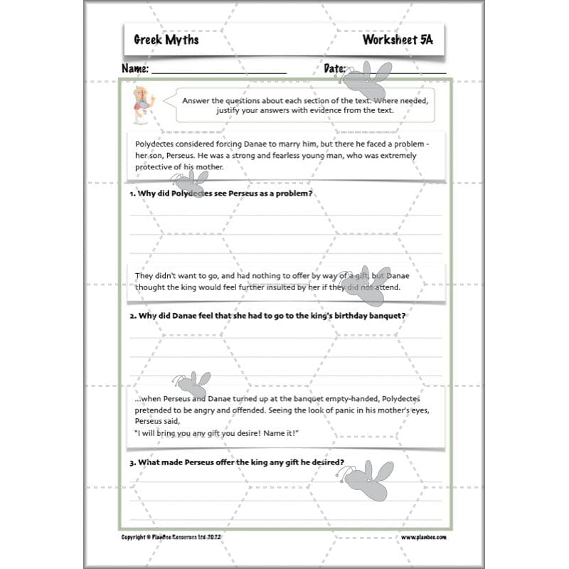 PlanBee Greek Myths KS2 English Lessons | Year 5 | PlanBee