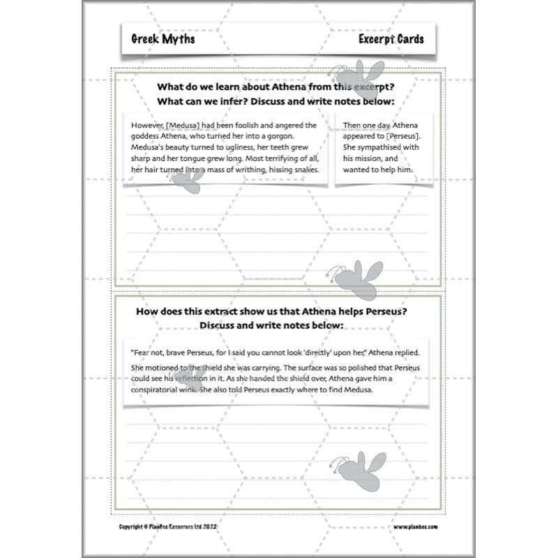 PlanBee Greek Myths KS2 English Lessons | Year 5 | PlanBee