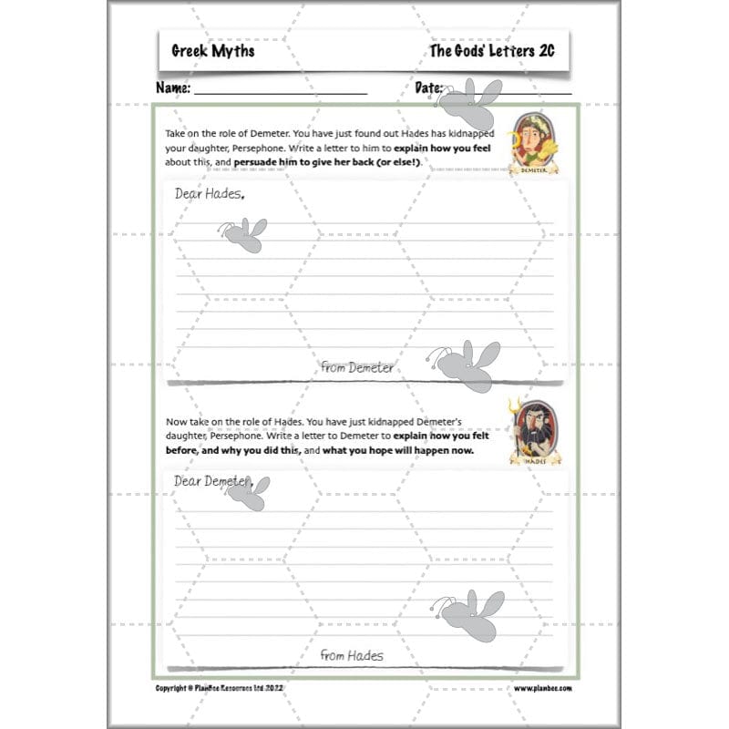 PlanBee Greek Myths KS2 English Lessons | Year 5 | PlanBee