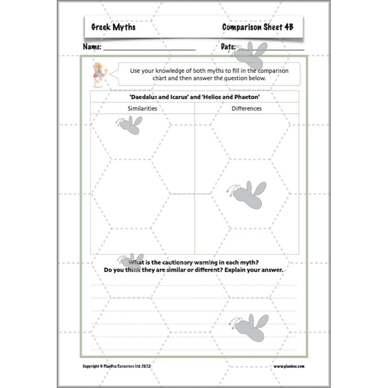 PlanBee Greek Myths KS2 English Lessons | Year 5 | PlanBee