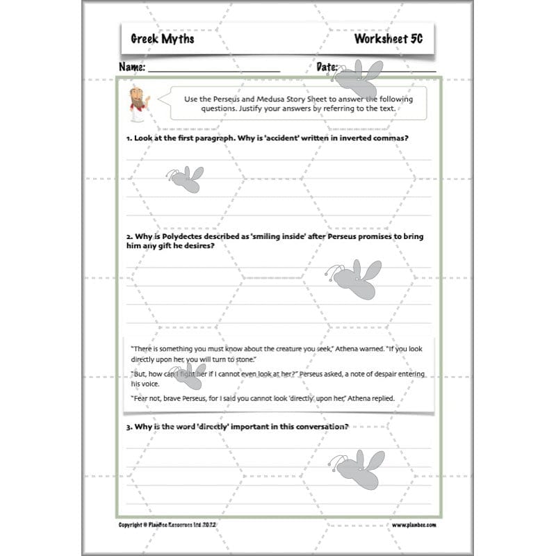 PlanBee Greek Myths KS2 English Lessons | Year 5 | PlanBee