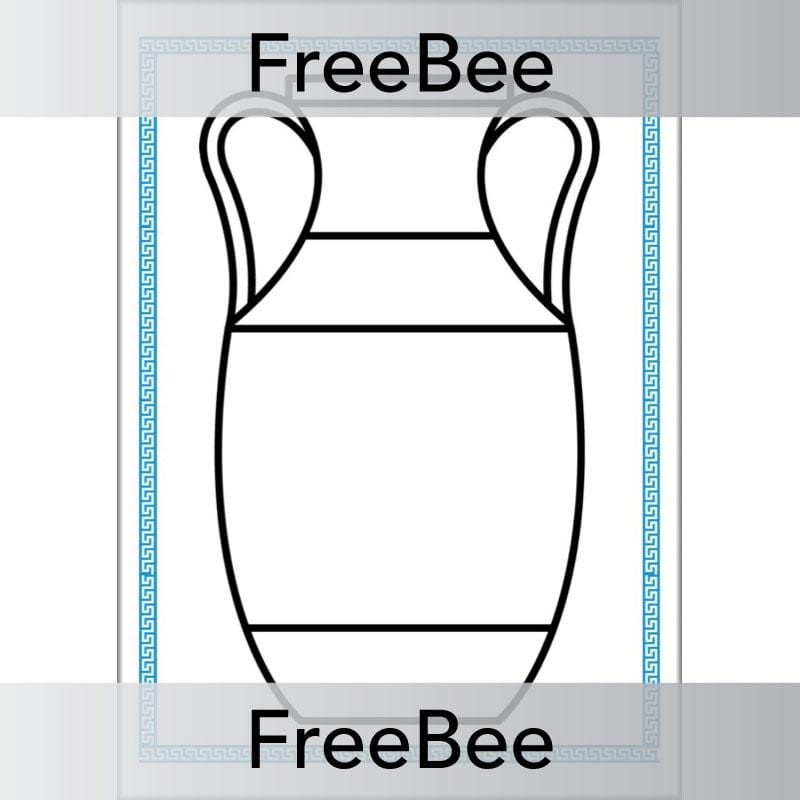 FREE Greek Vase Template by PlanBee