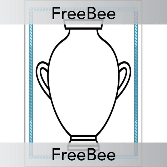 FREE Greek Vase Template by PlanBee