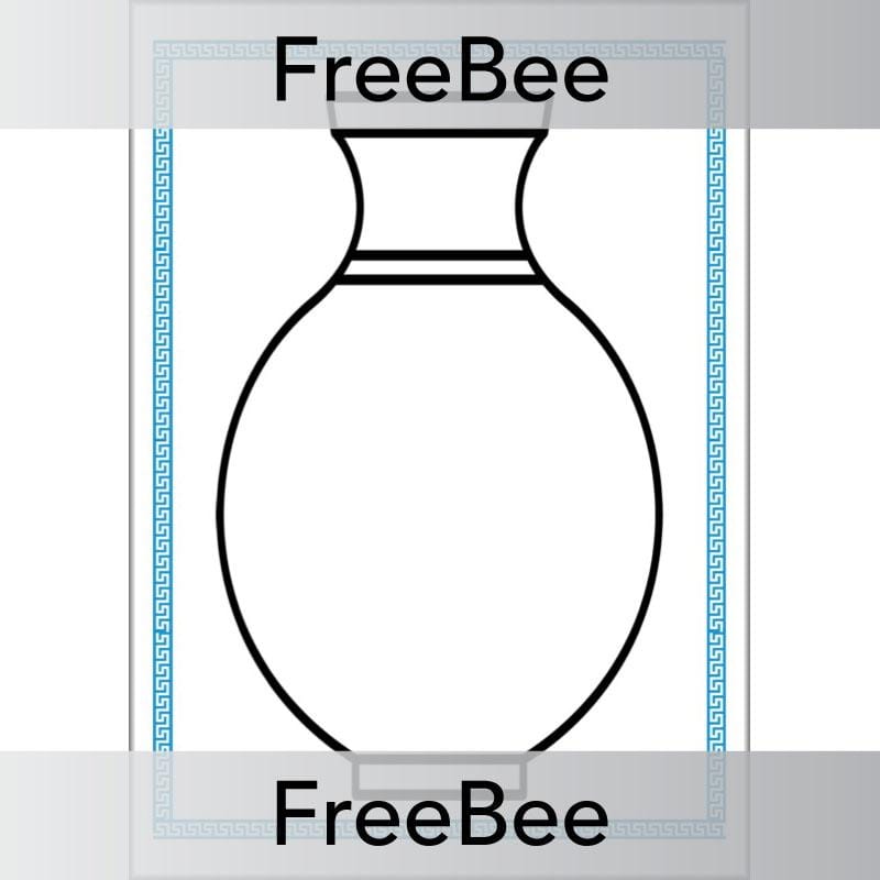 FREE Greek Vase Template by PlanBee