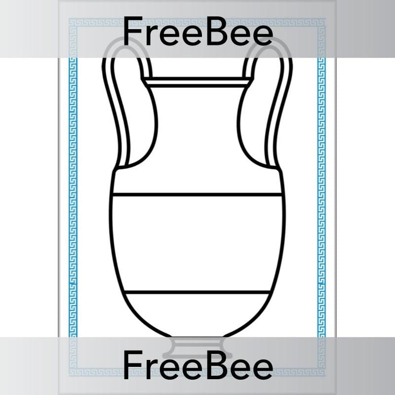 FREE Greek Vase Template by PlanBee