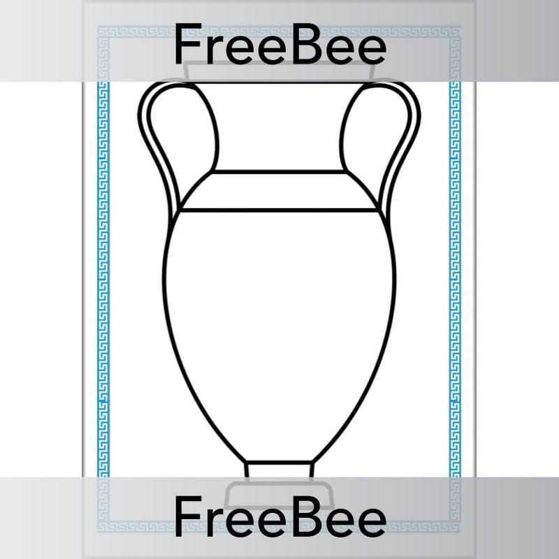 FREE Greek Vase Template by PlanBee