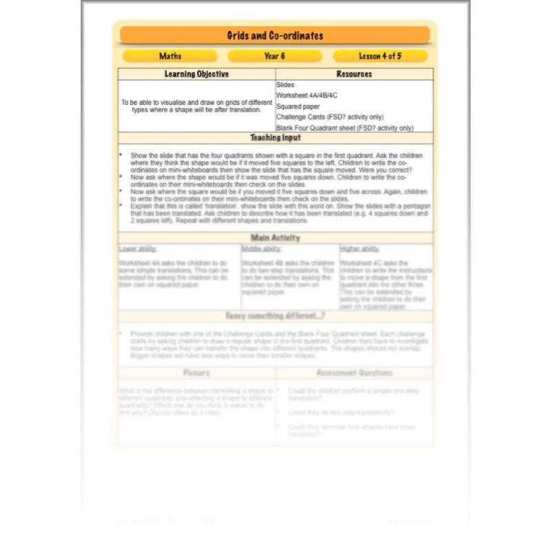 PlanBee Grids and Coordinates Year 6 Maths Lesson by PlanBee