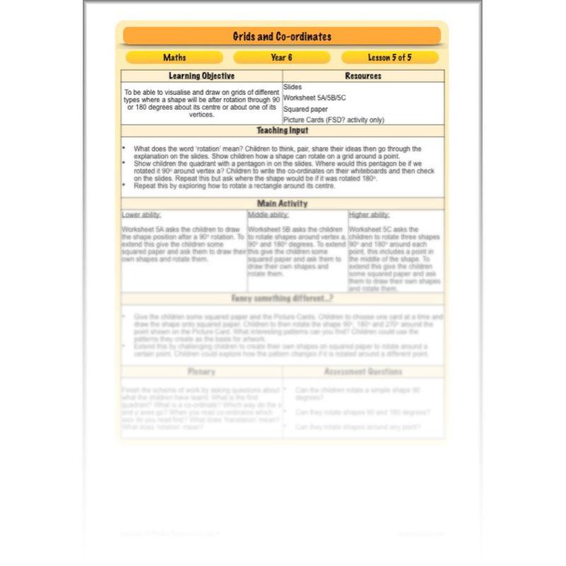 PlanBee Grids and Coordinates Year 6 Maths Lesson by PlanBee