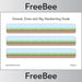 PlanBee Free ground, grass and sky handwriting guides by PlanBee