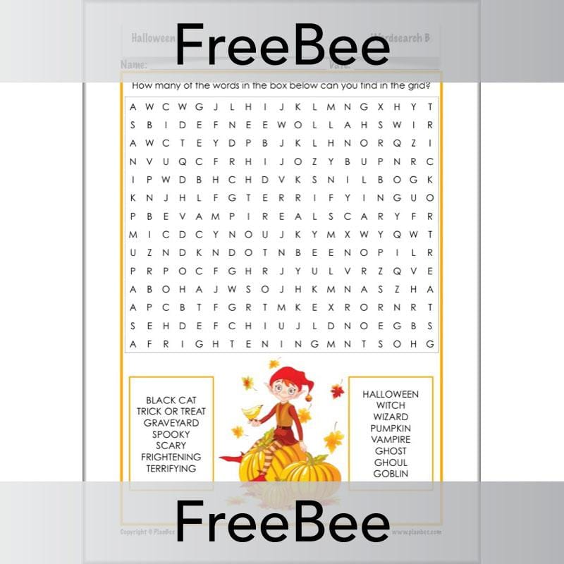 PlanBee Printable Halloween Activities for Kids by PlanBee