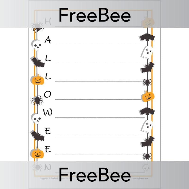 PlanBee Printable Halloween Activities for Kids by PlanBee