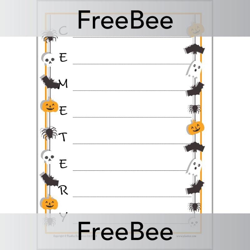 PlanBee Printable Halloween Activities for Kids by PlanBee