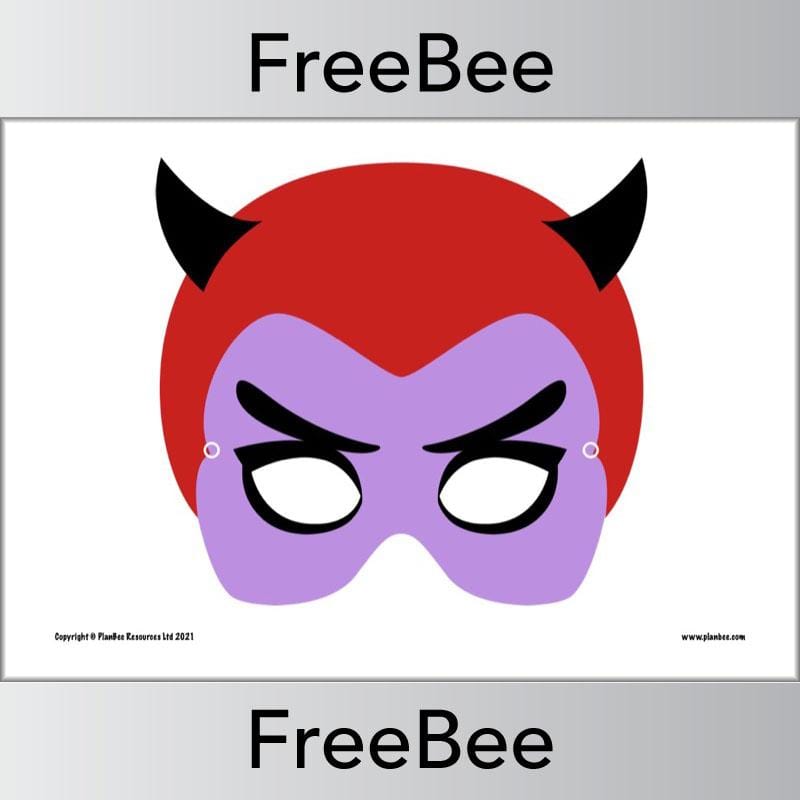FREE Halloween Masks by PlanBee