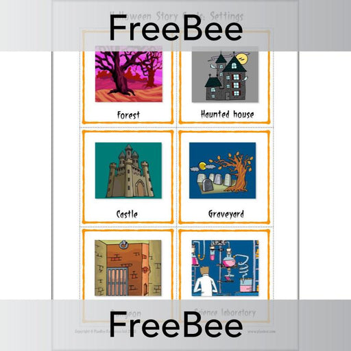 PlanBee FREE Halloween Story Cards created by PlanBee