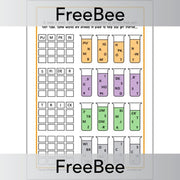 FREE Halloween Test Tube Puzzles by PlanBee