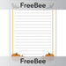 PlanBee FREE downloadable Halloween Writing Frames by PlanBee