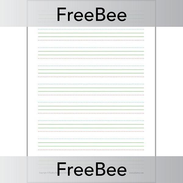 PlanBee Free Handwriting Practice Sheet by PlanBee