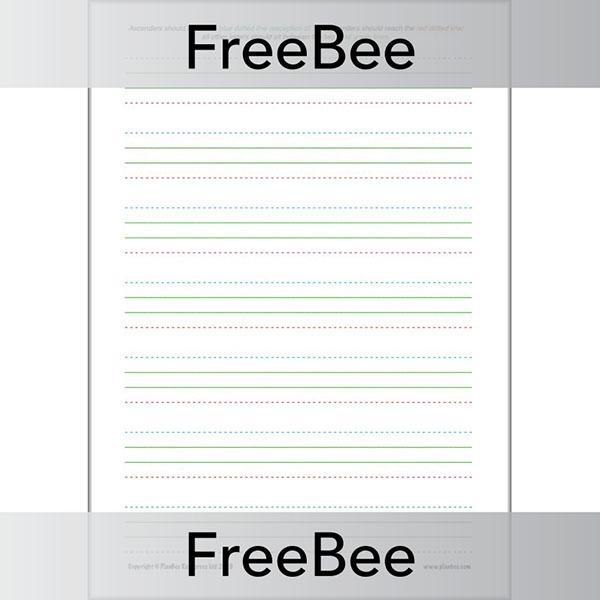 PlanBee Free Handwriting Practice Sheet by PlanBee