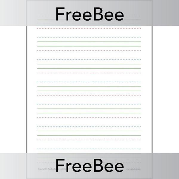 PlanBee Free Handwriting Practice Sheet by PlanBee