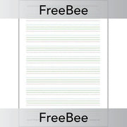PlanBee Free Handwriting Practice Sheet by PlanBee