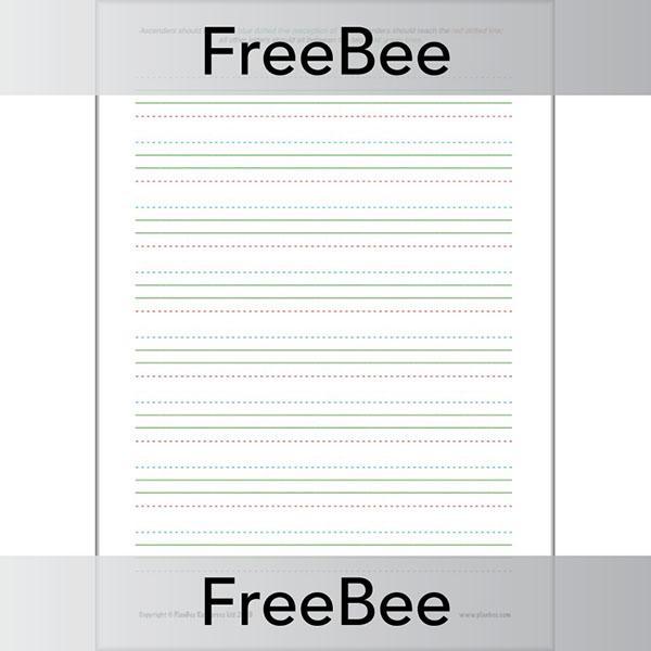PlanBee Free Handwriting Practice Sheet by PlanBee
