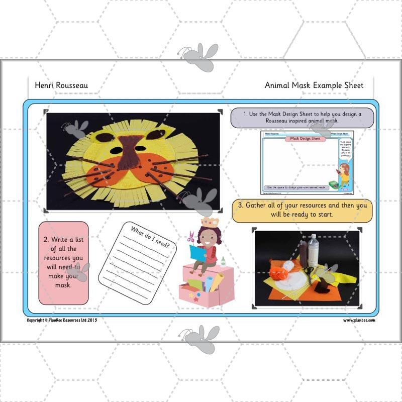 PlanBee Henri Rousseau KS1 Art Lessons created by PlanBee
