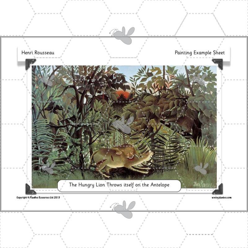 PlanBee Henri Rousseau KS1 Art Lessons created by PlanBee