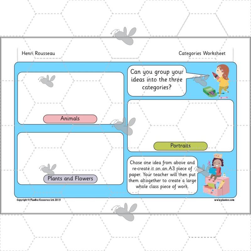 PlanBee Henri Rousseau KS1 Art Lessons created by PlanBee