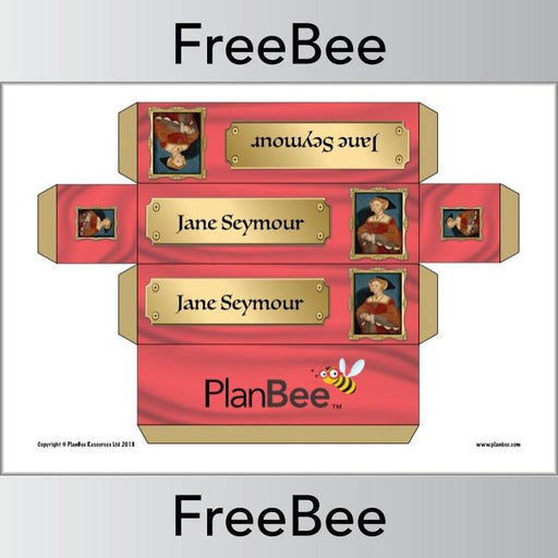 Free Downloadable Tudors Group Name Labels Jane Seymour by PlanBee