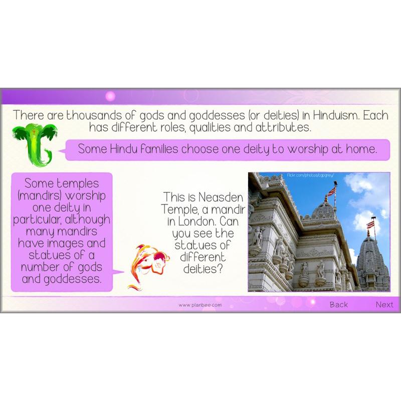 PlanBee Where do Hindus worship? Hindus Home and Mandir KS2 lessons