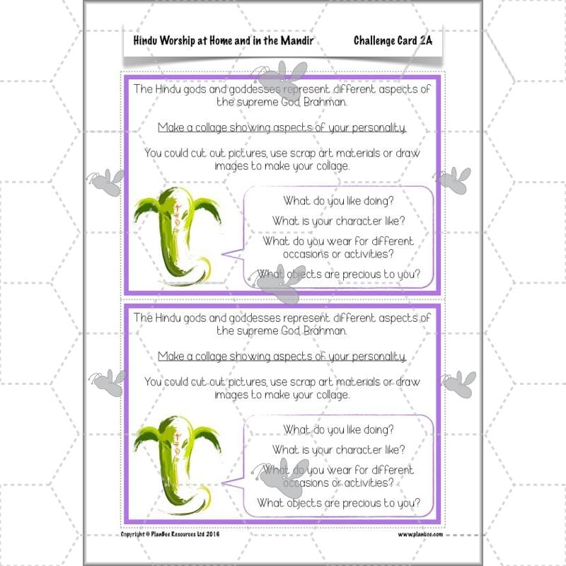 PlanBee Where do Hindus worship? Hindus Home and Mandir KS2 lessons