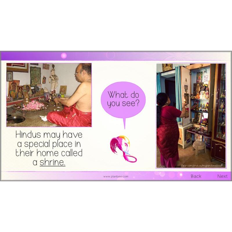 PlanBee Where do Hindus worship? Hindus Home and Mandir KS2 lessons
