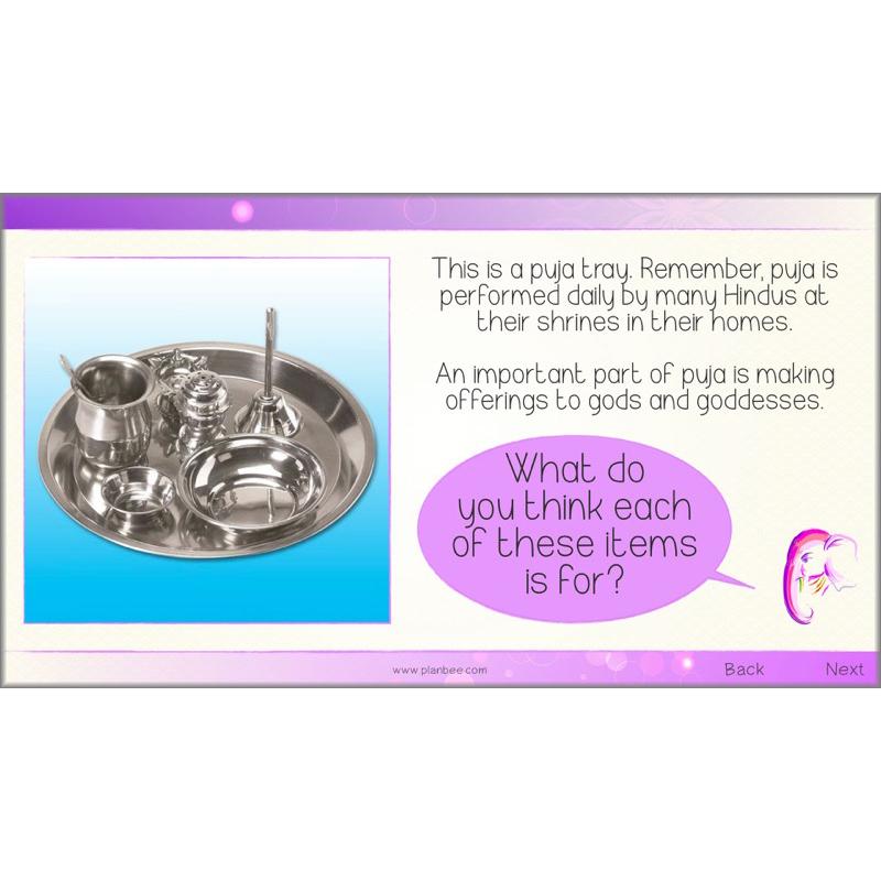 PlanBee Where do Hindus worship? Hindus Home and Mandir KS2 lessons