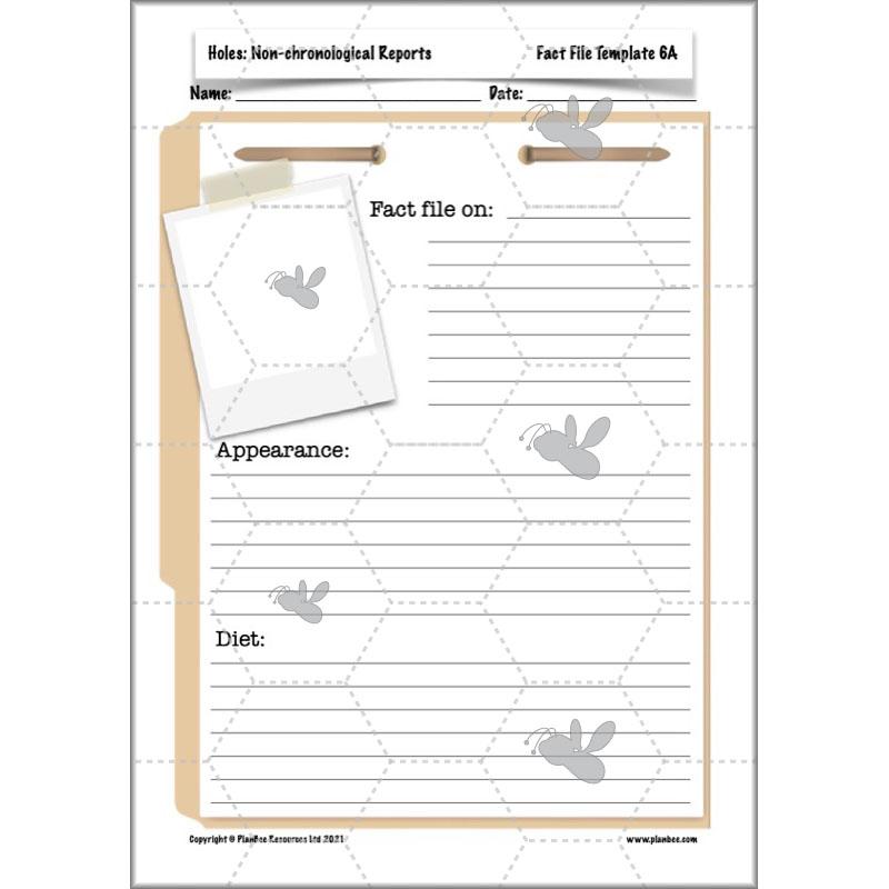 Holes | Non-chronological Reports Year 5 | PlanBee